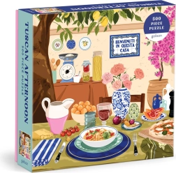 štvorcové puzzle Popoludnie v Toskánsku 500 dielikov