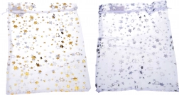 Vrecko Organza Hviezdy 25x35 cm na Vianoce