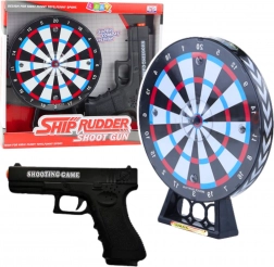 laserová pištoľ s terčom pre deti – strelecká hra so svetlami a zvukmi