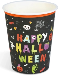 Papierové poháriky Happy Halloween 250 ml, 8 kusov