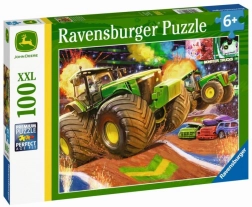Puzzle Ravensburger John Deere – veľké kolesá, 100 dielikov