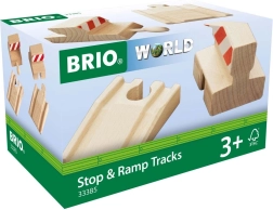 Brio stop & ramp tracks – koncové koľaje a rampy pre drevenú vláčkodráhu