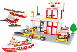 Kompatibilná stavebnica Bloxo hasičská stanica 368 ks