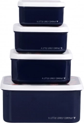 Sada štyroch desiatových krabičiek A Little Lovely Company – Jahody