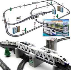 Elektrický osobný vláčik s dlhými koľajnicami