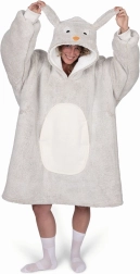 Pohodlná Noxxiez Zajačia Hrejivá Mikina s Kapucňou