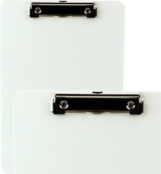 Biela klipová podložka na písanie s mierkou A4