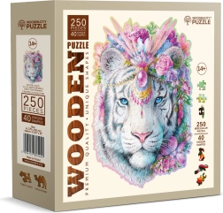 Drevené puzzle WOODEN CITY Mystický tiger – 250 dielikov