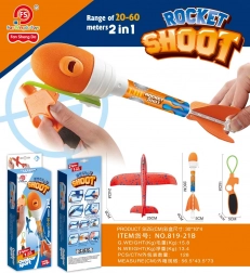 Červené lietadlo 2v1 s vystreľovačom