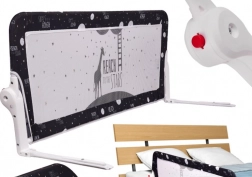 otváracia bezpečnostná zábrana na posteľ 200 cm – čierna