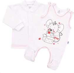 Dojčenská súprava New Baby Mouse biela 80 (9–12 mesiacov)