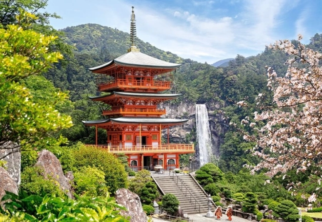 Puzzle 1000 dielikov Seiganto-ji Chrám, Japonsko
