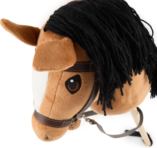 Bieco hobby horse na tyči hnedý (veľkosť S)