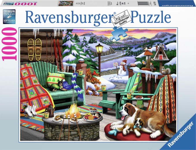 Ravensburger puzzle Celý deň v horách 1000 dielikov