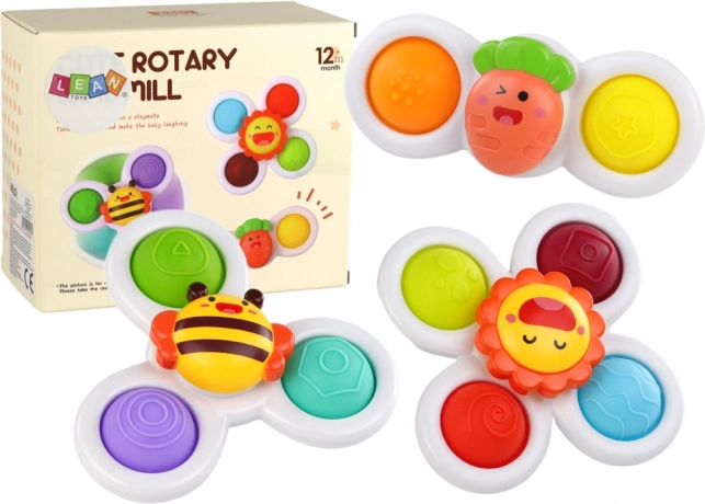 Zmyslová hračka Spinners Bee Sunshine Carrot Suckers