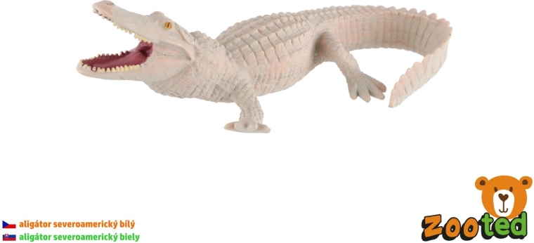 Figúrka bieleho aligátora severoamerického, 15 cm