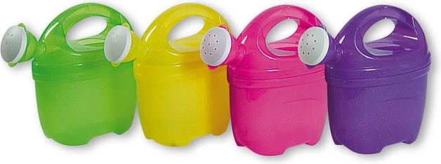 Priehľadná krhlička s trblietkami Ružová 1 l