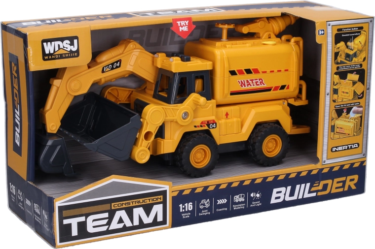 Stavebná cisterna so zvukovými efektmi a vodným delom 26 cm - 1 kus