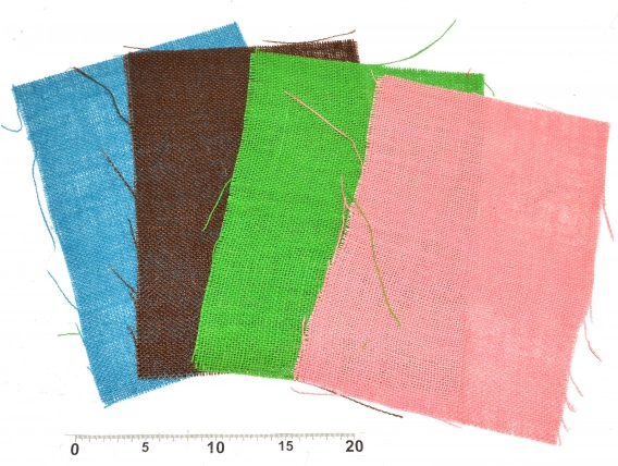 Textilné dekorácie A4 – sada 10 ks