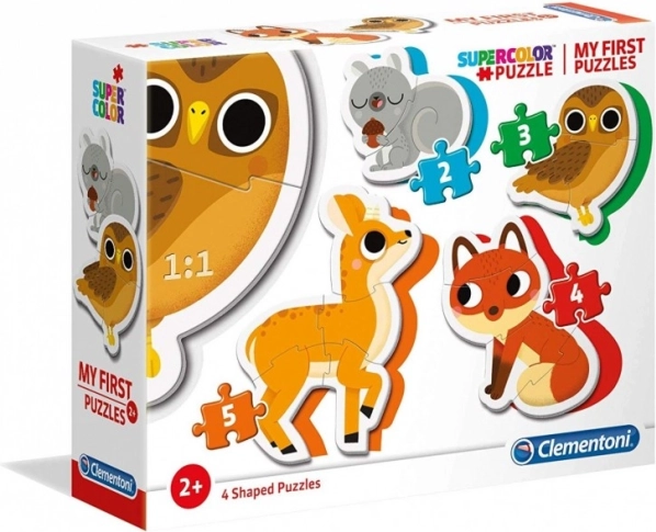 Clementoni moje prvé puzzle lesné zvieratká 4v1