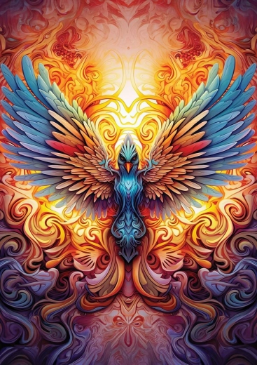 Puzzle Farebný fénix 1000 dielikov ART PUZZLE