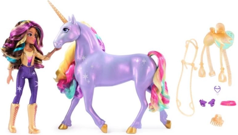 Unicorn Academy svietiaci jednorožec Wildstar s bábikou Sophiou
