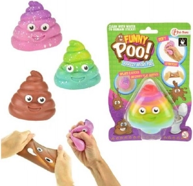 Elastická antistresová slizová hmota, 7 cm, rôzne farby