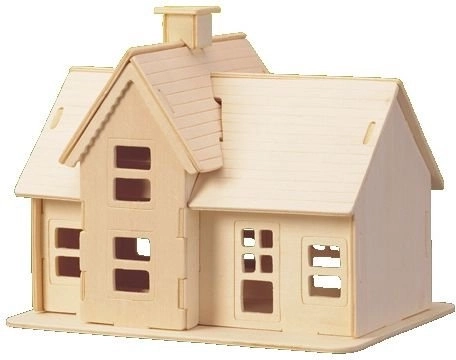 Drevené 3D puzzle Bager