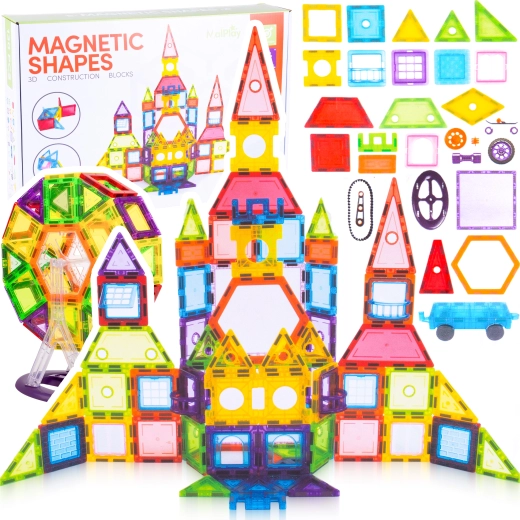 Magnetické stavebnicové puzzle 130 dielikov