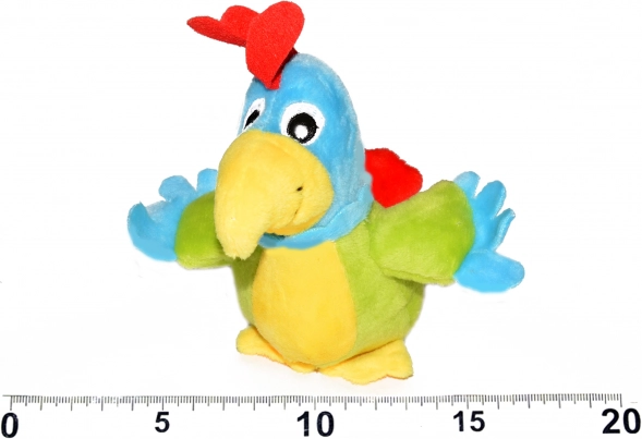 Plyšový papagáj Wiktor 12 cm