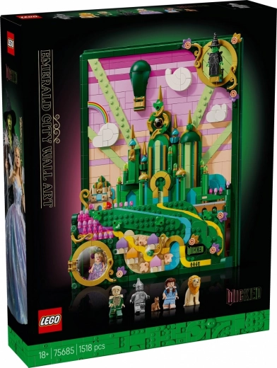 LEGO Wicked obraz Emerald City – stavebnica na stenu pre dospelých