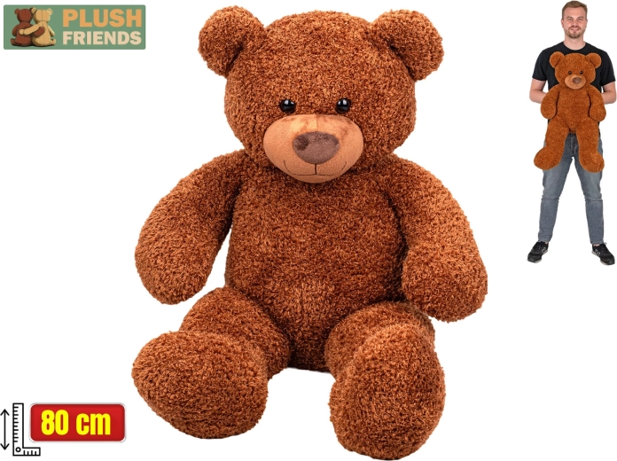 Plyšový medveď Plush Friends 80 cm hnedý