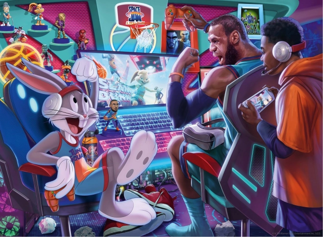 Ravensburger puzzle Space Jam Gamestation 300 dielikov Puzzle