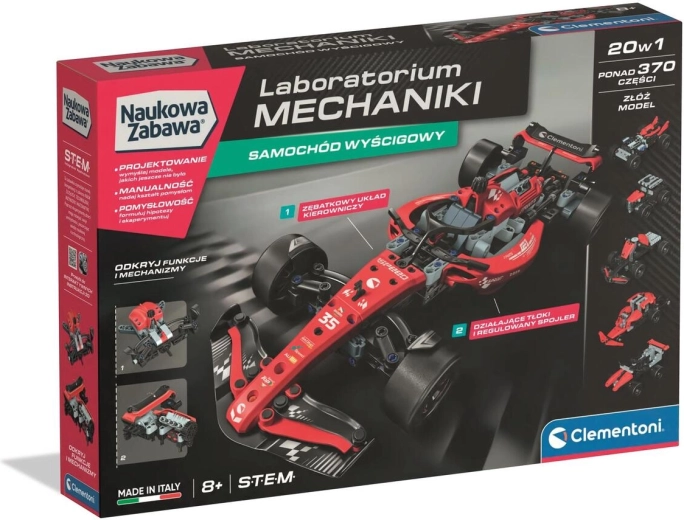 Clementoni Laboratórium mechaniky – pretekárske auto