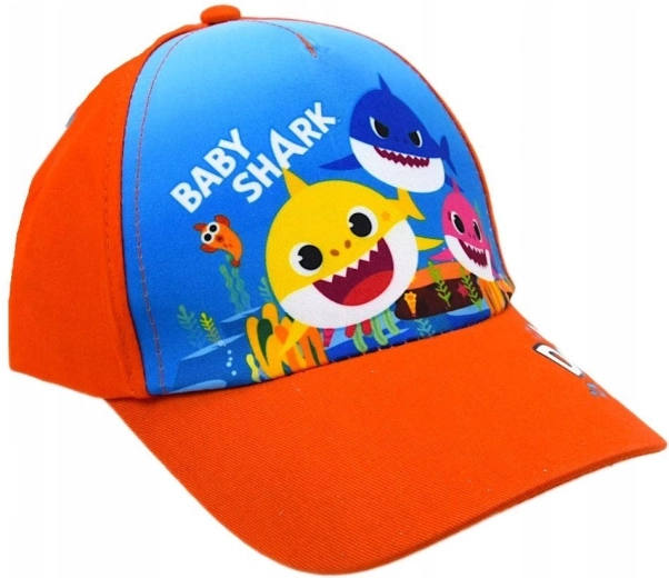 Detská oranžová šiltovka Baby Shark