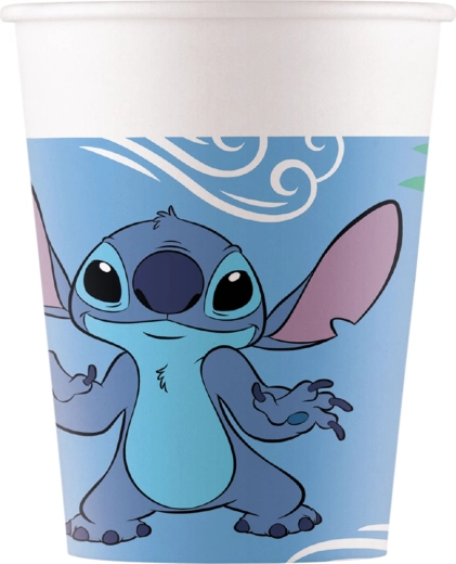 Disney Stitch papierové kelímky Stitch & Angel 200 ml (8 ks)