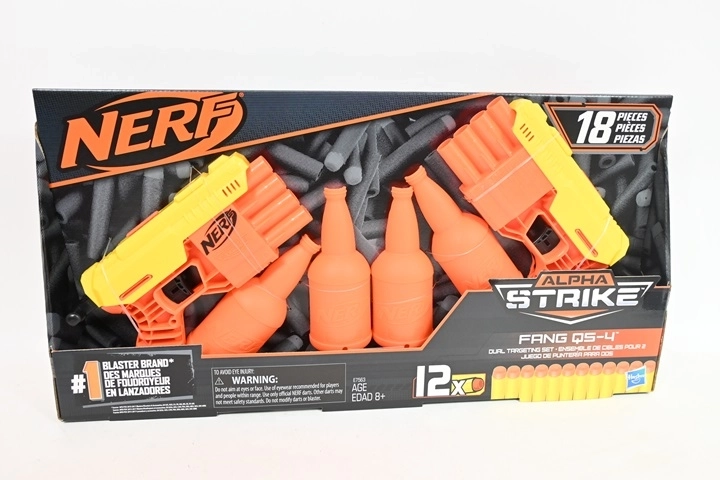 Penový blaster Nerf Alpha Strike Fang QS-4 so šípkami