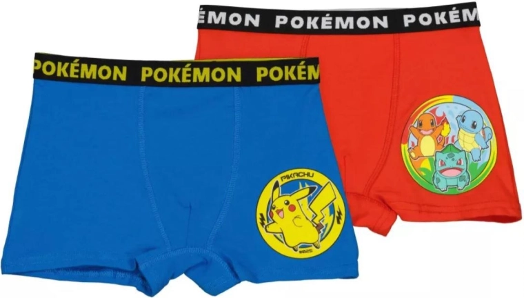 Chlapčenské boxerky Pokémon, dvojbalenie – Veľkosť: 110