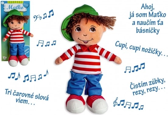Mäkká textilná bábika chlapec Maťko