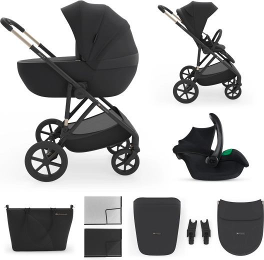 Kinderkraft Prime 3 kombinovaný kočík 3v1 venezian black