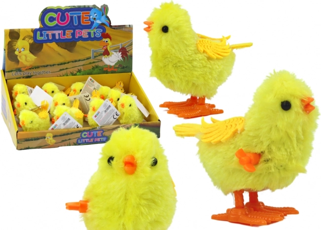 Poskakujúce žlté navíjacie kuriatko