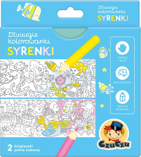 Dlhé omaľovánky – Morské víly 4+