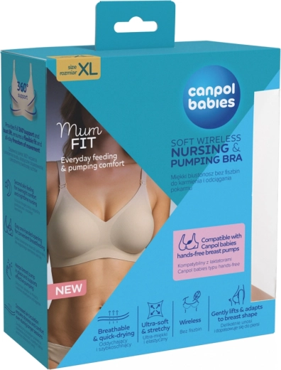 Canpol babies MumFIT podprsenka na dojčenie a odsávanie mlieka XL