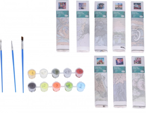 Kreatívna sada maľovania podľa čísel - mix 30x40 cm