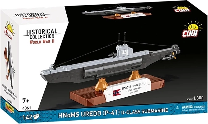COBI Historical Collection WWII ponorka HNoMS Uredd (P-41) trieda U v mierke 1:300