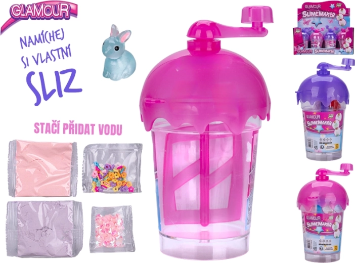 Glamour sada na výrobu slizu s doplnkami