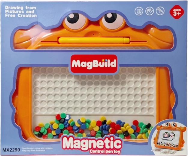 Magnetická mozaika s perličkami a perom