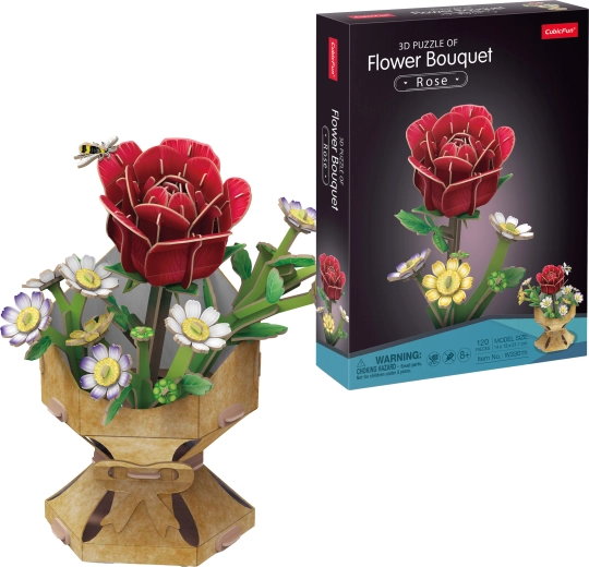 CubicFun 3D puzzle kytica ruží 120 dielikov