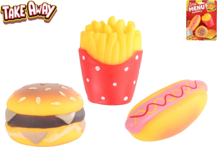 Naťahovacie mini fast food hračky Take Away (6 ks)