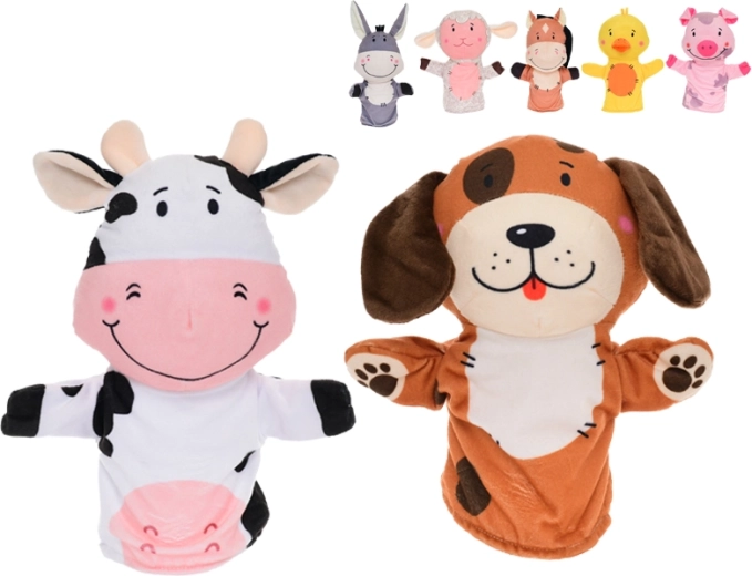 Plyšový maňuška zvieratko 27 cm pre bábätká